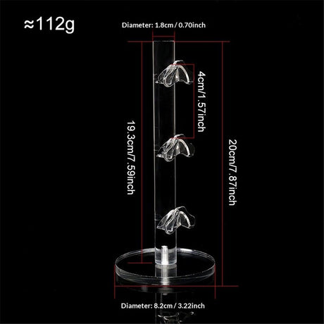 3 Layers Acrylic Sunglass Organizer, Eyelasses Holder, Sunglasses Display Stand, Eyewear Frame Riser Rack Holder for Glasses Storage（only one eyeglass holder）