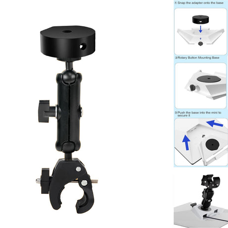 Adjustable Roof Rack Pole Mount Kit , Compatible with Original Pipe Adapter, Accessories for Roof or Pole Installation, Durable Outdoor Mounting Solution