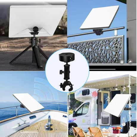 Adjustable Roof Rack Pole Mount Kit , Compatible with Original Pipe Adapter, Accessories for Roof or Pole Installation, Durable Outdoor Mounting Solution