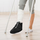 4 Pcs Cast Sock for Leg Foot Cover Below Knee Sleeve Adjustable Drawstring Cast Wound Protector for Men Women Foot Leg Ankle(14.5 x 9.84 In,Black，2 pairs)