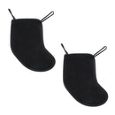 2 Pcs Violin Chinrest Pad 1/2 1/4 Cotton Chin Rest Cover Violin Shoulder to Practice, Black （Style 2)