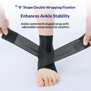 1 Pair Adjustable Compression Ankle Brace for Sprained Ankle, Strong Support & Breathable Ankle Support for Injury Recovery, Joint Pain, Swelling, Man & Women（L (sizes 39-43)）