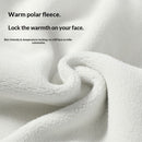 Cold Weather Ski Mask for Men Windproof Thermal Winter Scarf Mask Women Neck Warmer Hood for Cycling（Milk white gray）