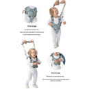 Baby Walker, Handheld Kids Toddler Walking Harness Helper Assistant Protective Belt Child Activity Walker Adjustable Standing Up Walking Learning Helper for Toddler 8-24 Month (Blue & Grey)
