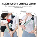 Baby Sling Carrier, Adjustable Half Wrapped Sling Hip Carrier - Lightweight Breathable Mesh Fabric for Newborn (Green)
