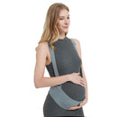 Belly Bands For Pregnant Women Maternity Belt Pregnancy Belly Support Band Adjustable Pregnancy Belt with Back Brace Straps (Gray, L)