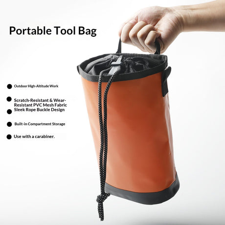 Throw Line Storage Bag,Caving Mountaineering Camping Outdoor Sports Accessories Hiking Waterproof Rope Organizer