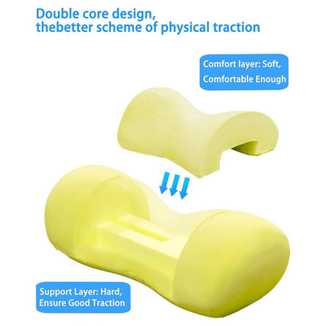 Small Neck Roll Pillow,Say Goodbye to Neck Pain, Cervical Memory Foam Pillow for Tension Muscle Relief, Contour Support, Shoulder Pain Relaxer