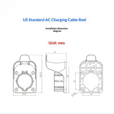 EV Charger Holder  Wall Mount Charging Cable Hanger Organizer, Nozzle Holster Dock Electric Vehicle  Car Plug Space Saving Garage Wall Connector Cord Hook for Outdoor Indoor