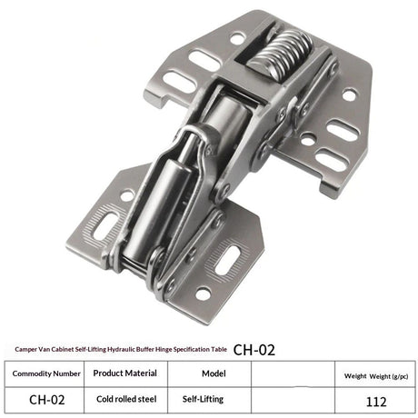 2 PCS Cabinet Hinges Heavy Duty Lid Stay Hinges, Soft Close Lid Hinge, Furniture Door Lift Stay Support Hinge