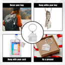 15pcs House Key Chain House Shaped Pendant Keychains Home Keychain Set Cute Home with Window Key Charm Metal Keyring Gift