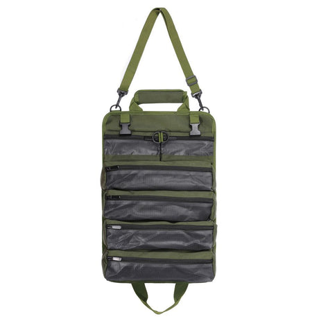 Tool Bag Roll Up, Heavy Duty Portable Soft Tool Storage Organization, Foldable Empty Rollup Organizer Rollable Carrying Toolbag, Dad Men Mechanic Welding Birthday Gift, Green