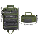 Tool Bag Roll Up, Heavy Duty Portable Soft Tool Storage Organization, Foldable Empty Rollup Organizer Rollable Carrying Toolbag, Dad Men Mechanic Welding Birthday Gift, Green