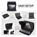 Laptop Sun Shade,Laptop Sun Glare Shield Privacy Screen Hood Laptop Sunshade Bag for Working Outside Outdoor Foldable Laptop Shield Cover Outside（L）
