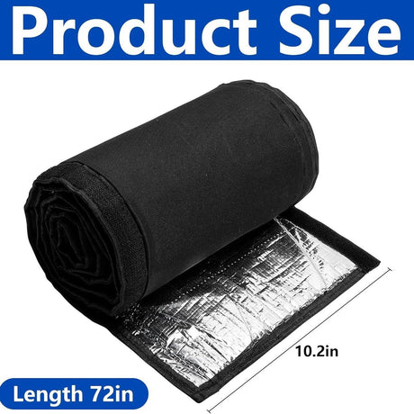 3 Layers HVAC Copper Pipe Insulation Cover,72x10.2 Inch 600D Oxford AC Pipe Insulation Covers for Outside,Flexible Copper Line Insulation Sleeve for Central Air Conditioning Mini Splits