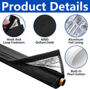 3 Layers HVAC Copper Pipe Insulation Cover,72x10.2 Inch 600D Oxford AC Pipe Insulation Covers for Outside,Flexible Copper Line Insulation Sleeve for Central Air Conditioning Mini Splits