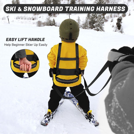 Kids Ski Snowboard Training Harness Toddler Skiing Harness with Removable Leash Speed Control Teaching for Beginners