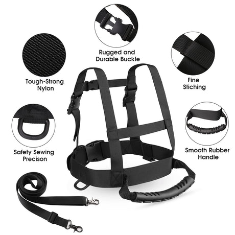 Kids Ski Snowboard Training Harness Toddler Skiing Harness with Removable Leash Speed Control Teaching for Beginners