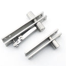 Heavy Duty Pivot Hinge for Wood Door - Stainless Steel Hidden Door Hinge for Secret Door, with 360 Degree Rotation, Invisible Pivot Door Hardware for Bookshelf.