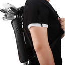 Lightweight Canvas Golf Club Carrier Sleeves Bag with Shoulder Strap black Golf Club Bag Mini Lightweight for Men Women Ladies Kids Ball Pouch Pack, Portable for Driving Range Carrier