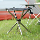 Ultra-Lightweight Stainless Steel Folding Camping Stool - Compact Portable Backpacking Stool with Carry Bag  Folded Size for Hiking Travel Outdoor Events