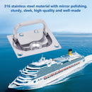 316 Stainless Steel Hatch Pull Flush Lift Boat Ring Hatches Pull Handle with Mount Screws for Boat Deck Hatch Handle and Home Furniture Recessed Handle etc