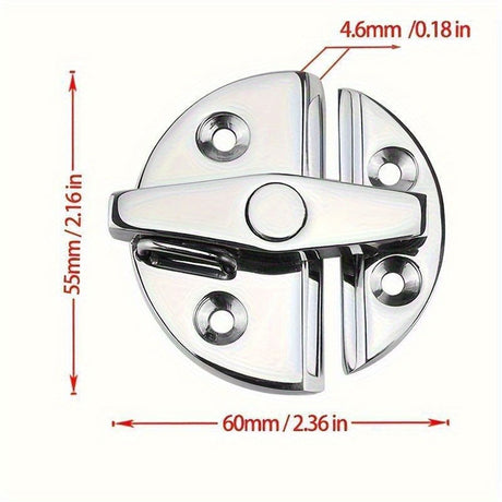 Marine Grade 316 Stainless Steel Turn Twist Button Door Catch Latchfor Door Cabinet Marine Boat Door Catch Latch 316 Stainless Steel Door Latch Round Twist Lock Suit for Boat