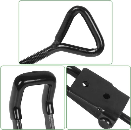 4PCS Toggle Latch Clamp 397 lbs Adjustable Toggle Latch Black Toggle Clamp Lockable Quick Release Pull Latch  Metal Draw Latch for Door, Box Case Trunk, Smoker Door, Jig