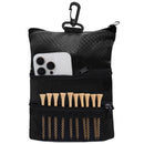 Golf Tee Bag - Store Your tees, Golf Balls, scorecard, and Pencil. Great Gift for Golfers! 2pcs（Only a single storage bag）