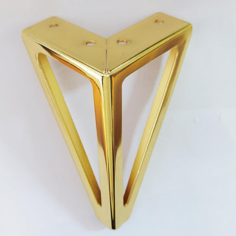 6 Inch Gold Furniture Legs Heavy Duty Metal Furniture Feet, Golden Sofa/Cabinet/Table Legs 4Pcs, 6 Inch Cabinet Legs Set of 4,Couch Feet Replacement for Dresser (Gold)