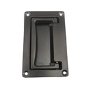 2 Pack Zinc Alloy Recessed Pull Handles Container Handle Black Flush Lift Recessed Door Handle,111mm/4.3in