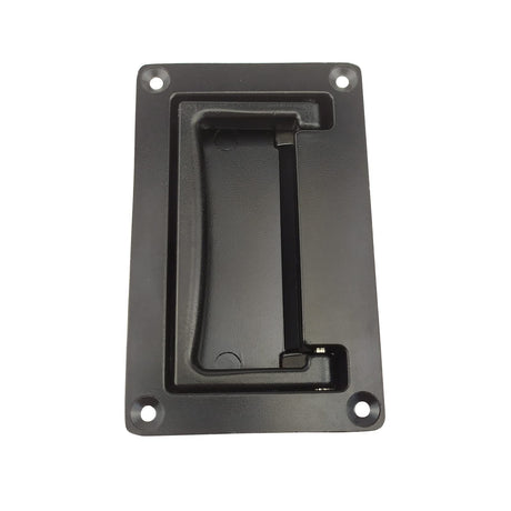 2 Pack Zinc Alloy Recessed Pull Handles Container Handle Black Flush Lift Recessed Door Handle,111mm/4.3in