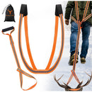 Deer Drag Harness & Rope – Heavy Duty 480lbs Capacity, Reflective Orange Hunting Gear with Comfortable Shoulder Strap, Soft Handle – Essential for Dragging Deer, Elk, Boar – Gift for Hunters