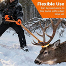 Deer Drag Harness & Rope – Heavy Duty 480lbs Capacity, Reflective Orange Hunting Gear with Comfortable Shoulder Strap, Soft Handle – Essential for Dragging Deer, Elk, Boar – Gift for Hunters