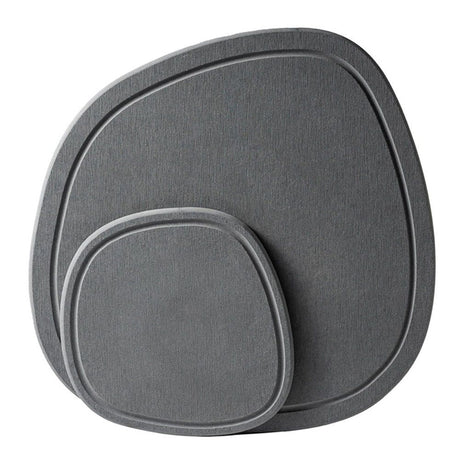 Diatomaceous Earth Plant Saucer for Indoor, 2 Pack Irregular 6.7 Inch 12 Inch, Instant Dry Pot Saucer, Plant Drip & Drainage Tray for Indoor, Stone Gray