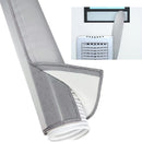 Portable AC Hose Insulation Sleeve, Air Conditioner Hose Cover Wrap, Fits 5" & 5.9" Diameter Exhaust Hose, Easy Installation AC Duct Insulation Wrap, Light Gray