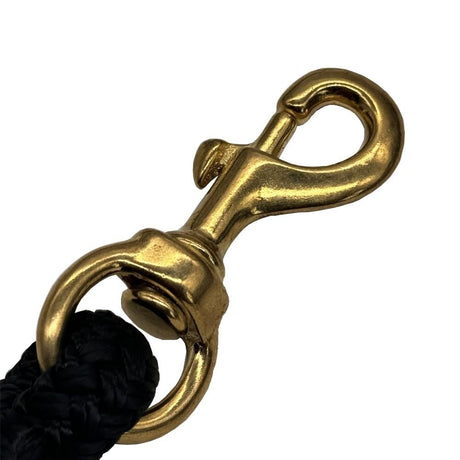 Horse Lead Rope, Double Braided Nylon Horse Lead Line, Lead Rope for Horses with Quick Halter Attachment, Soft Comfort Grip, Barn Horse Tack for Daily Use & Showing (1/2