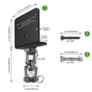 Punching Bag Hanger for Heavy Bag Beam Mount Hardware 360° Rotation Boxing Bag Ceiling Mount I-Beam Heavy Bag Hanger Beam Mount Hooks for Hanging Heavy Punching Bags