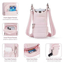 Water Bottle Holder Crossbody Bags for Women for Walking, Hiking, Cycling（pink）Tumbler with Handle, Cup Holder Pouch w/Adjustable Strap