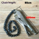 Locking Chain Clamp, Locking Chain Pliers with 80cm Chain, Quick Release，Heavy Duty Chain Vise Grip, Locking Chian Pliers Chain Vise Wrench for Any Shaped Objects