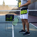 2pcs Adjustable tennis belt holder, waist bag, mesh hip bag holder, can hold 8 tennis or table tennis bags, golf bag（black）
