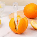 2pcs Stainless Steel Citrus Peeler Tool – Orange Peeler for Kitchen, Lemon Peeler, Grapefruit Peeler, Effortless Fruit Peeler with Sharp Blade, Ergonomic Grip,