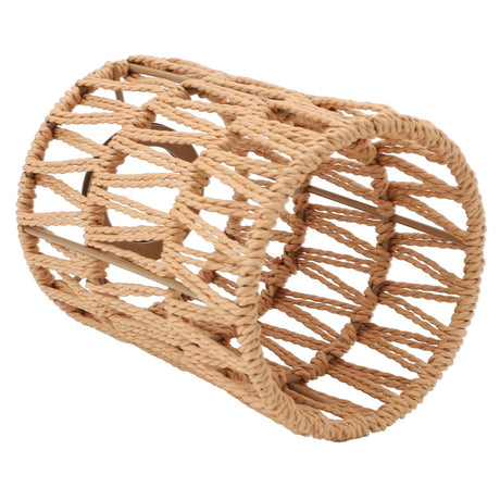 1 Pack Rattan Lamp Shade, Handwoven Natural wicker lamp shade, Boho Pendant Light Shades for Living Room, Bedroom, Kitchen - Eco-friendly & Stylish Home Decor