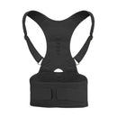 Magnetic therapy posture support back bracket adjustable posture corrector bracket shoulder back support strap - relieves neck, back, and spine pain (L)