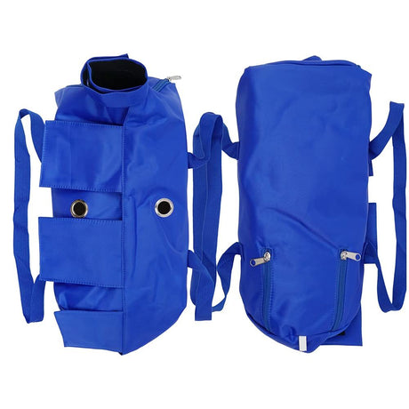 Pet Cat’s Restraint Bag for Claw Care Nail Trimming Anti-Scratching Grooming Bag for Cats Medical Examination(Blue-S)