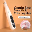 Pet Micro Precision Trimmer, Multifunctional Pet Hair Clippers for Grooming with LED Light, Low Noise Waterproof Rechargeable Pet Paw Trimmer for Pet Paws,(White)