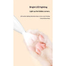Pet Micro Precision Trimmer, Multifunctional Pet Hair Clippers for Grooming with LED Light, Low Noise Waterproof Rechargeable Pet Paw Trimmer for Pet Paws,(White)