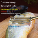 Fish Scaler Brush with Brass Serrated Sawtooth and Ergonomic Wooden Handle - Easily Remove Fish Scales Without Fuss Or Mess