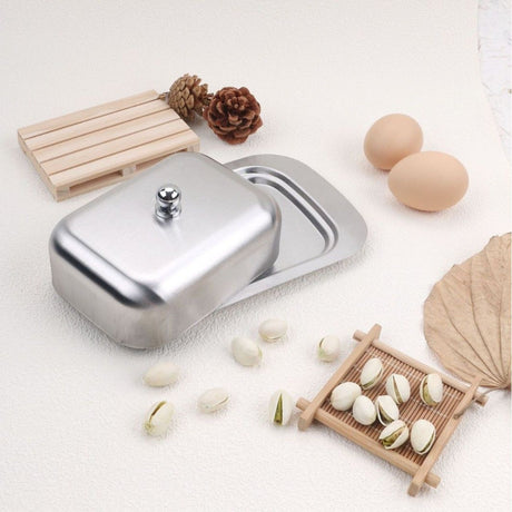 Butter Dish with Lid and Butter Spreader,Butter Dish Size Perfect for Butter Stick,Multi-Purpose Serving Food Dish Tray Kitchen Gadgets