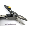 10 Inch Aviation Tin Snips, Cr-Mo Aviation Snips for Cutting Metal Sheet, Heavy Duty Sheet Metal Cutter Shear, Straight Cut, High Leverage Aviation Snip,